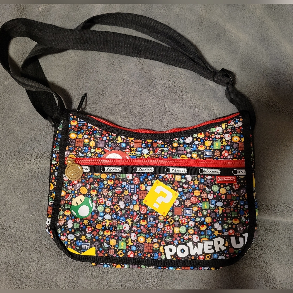 NWOT Lesportsac X Nintendo Classic Hobo Bag